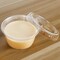 2 oz 100 Sets Disposable Plastic Cups with Lids,Shot Cups Souffle Cups